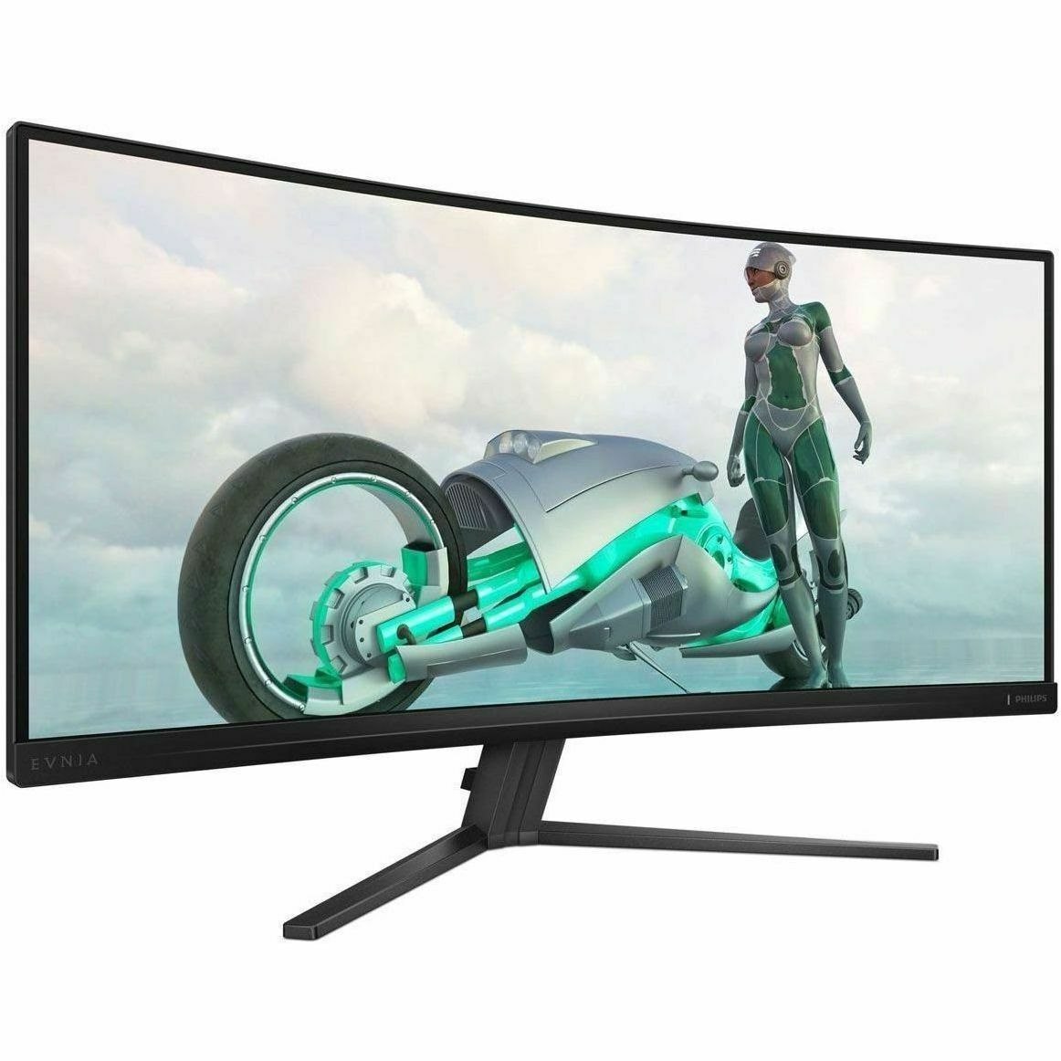 Evnia 34M2C3500L 34" Class WQHD Curved Screen Gaming LED Monitor - 21:9 - Textured Charcoal