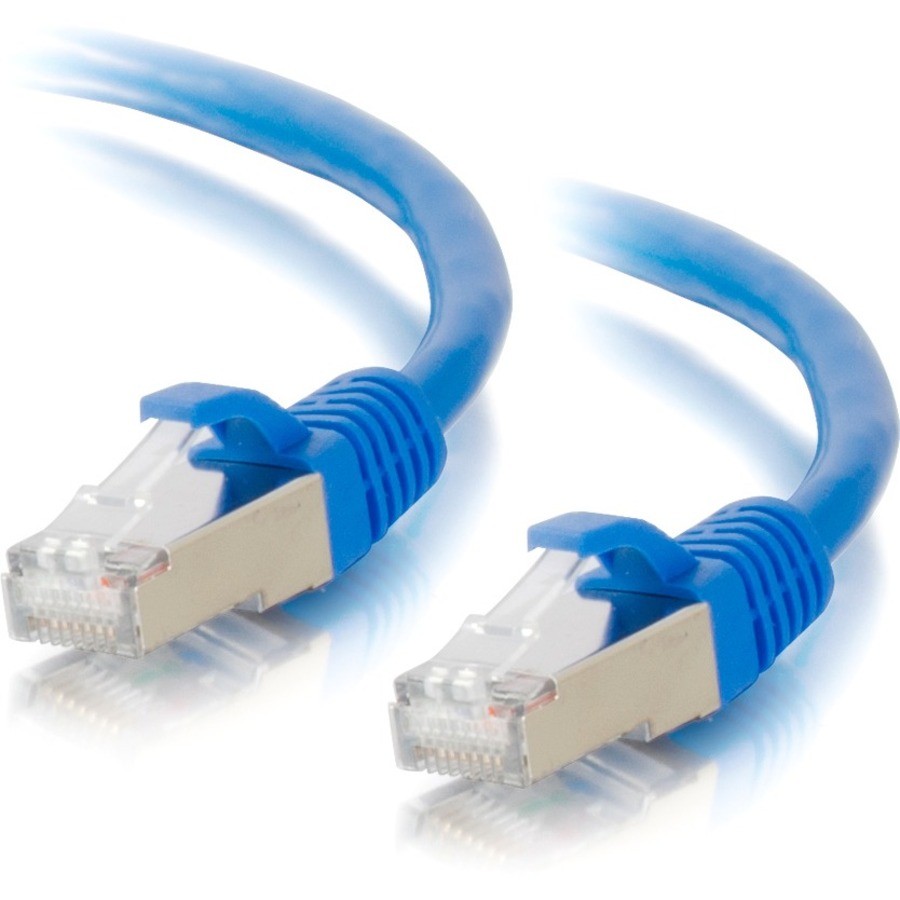 Cables To Go C2G Cat6a Snagless Shielded (STP) Network Patch Cable - Blue, 2FT