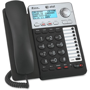 AT&T ML17929 2-Line Corded Office Phone System with Caller ID/Call Waiting, Black
