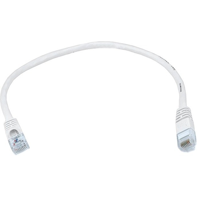 Monoprice Cat5e Utp 24Awg 350MHz Snagless Copper Patch Cable, White, 1FT