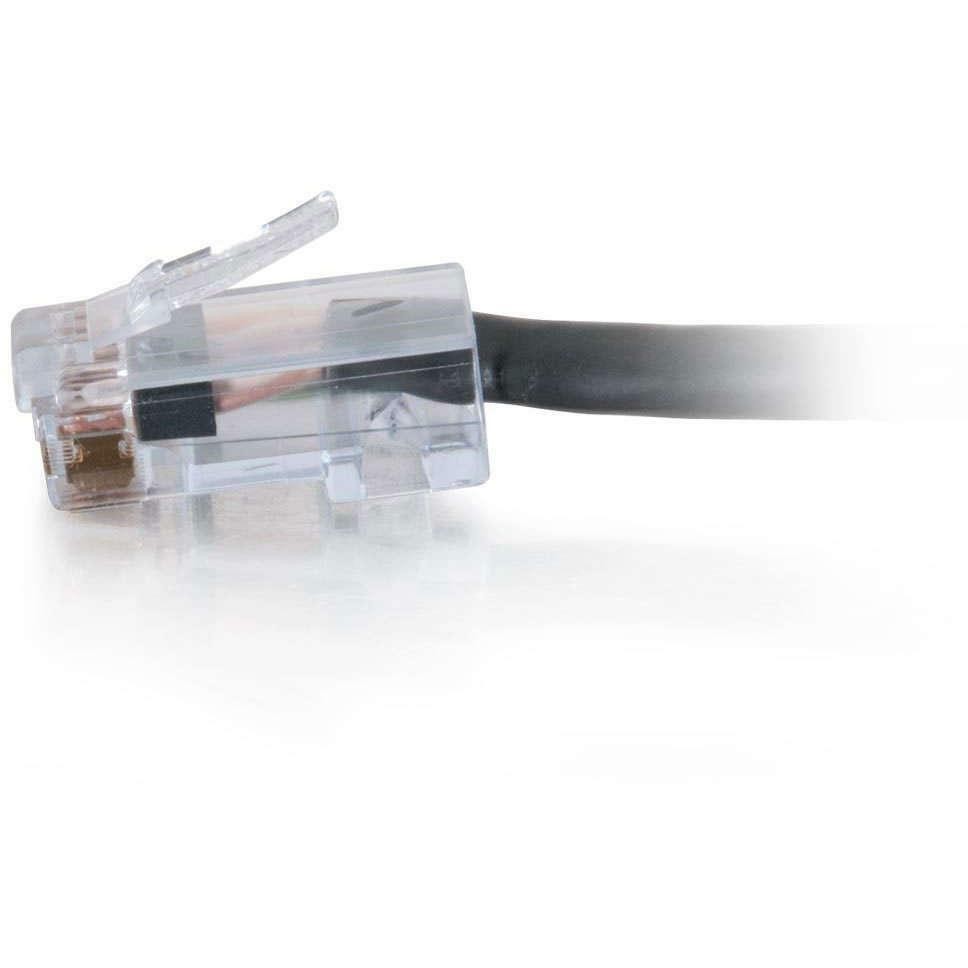 Cables To Go C2G Cat6 550MHz Patch Cable, Plenum, Black, 14FT