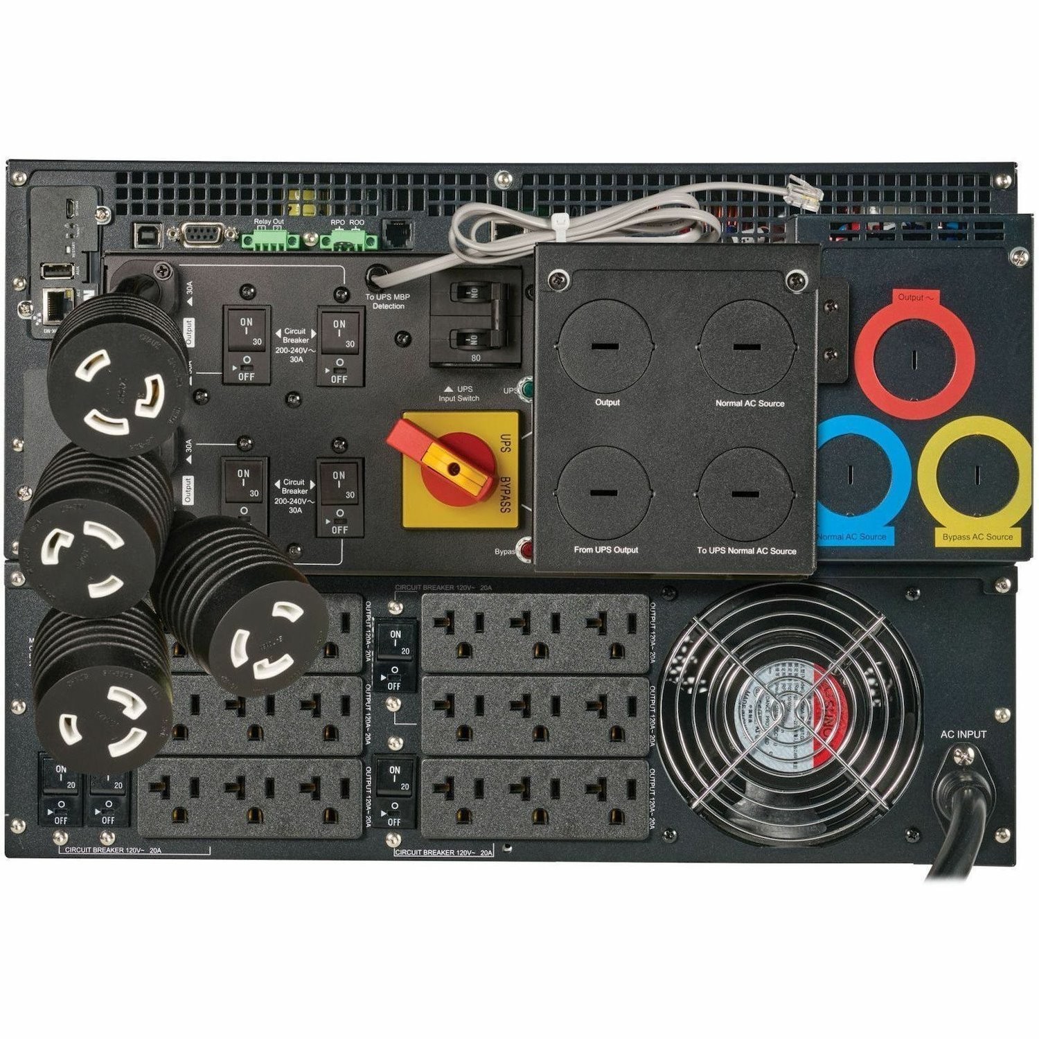Eaton 9PX G2 11000VA 11000W 208/120V Online Double-Conversion UPS - Hardwired Input, 18x 5-20R and 3x L6-30R Outlets, Cybersecure Network Card, Maintenance Bypass, Extended Run, 7U Rack/Tower