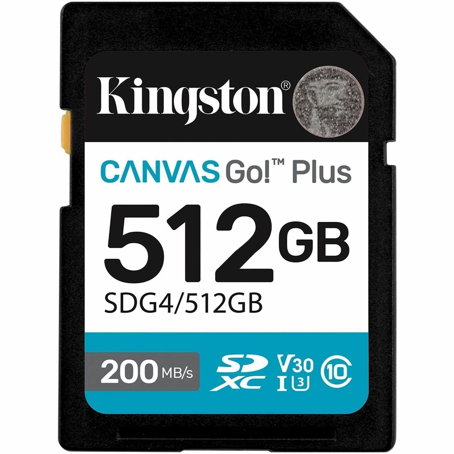 Kingston Canvas Go! Plus 512 GB Class 10/UHS-I (U3) V30 SDXC
