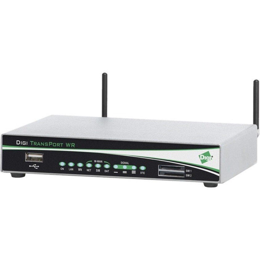 Digi TransPort WR41 Wi-Fi 4 IEEE 802.11n Cellular Modem/Wireless Router