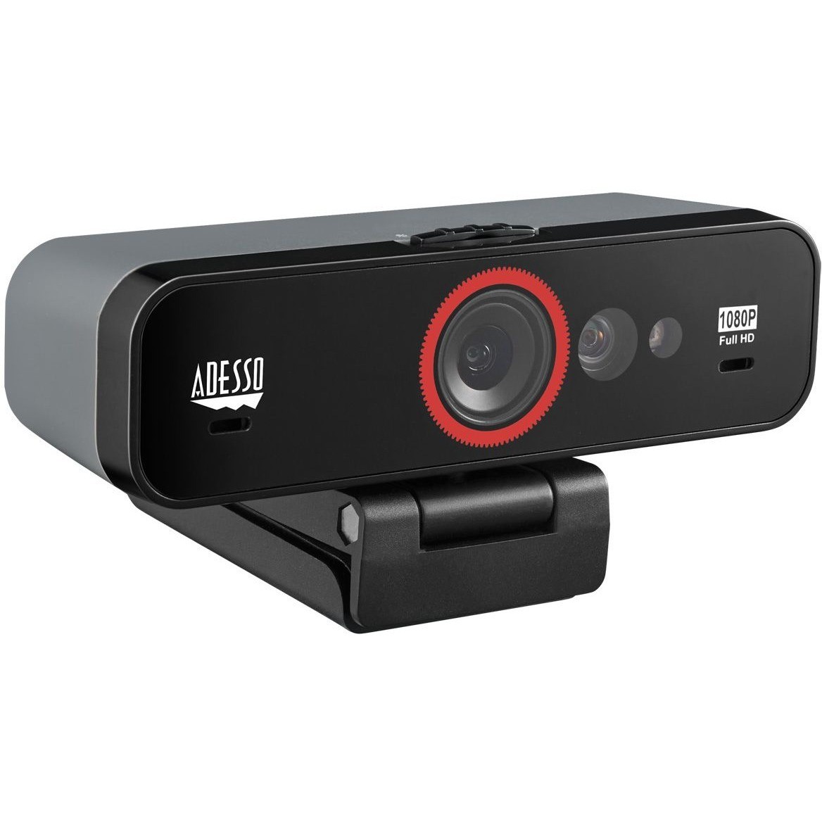 Adesso CyberTrack F1 Webcam - Window Hello Certified - 2.1 Megapixel - 30 fps - USB 2.0 - 1 Each