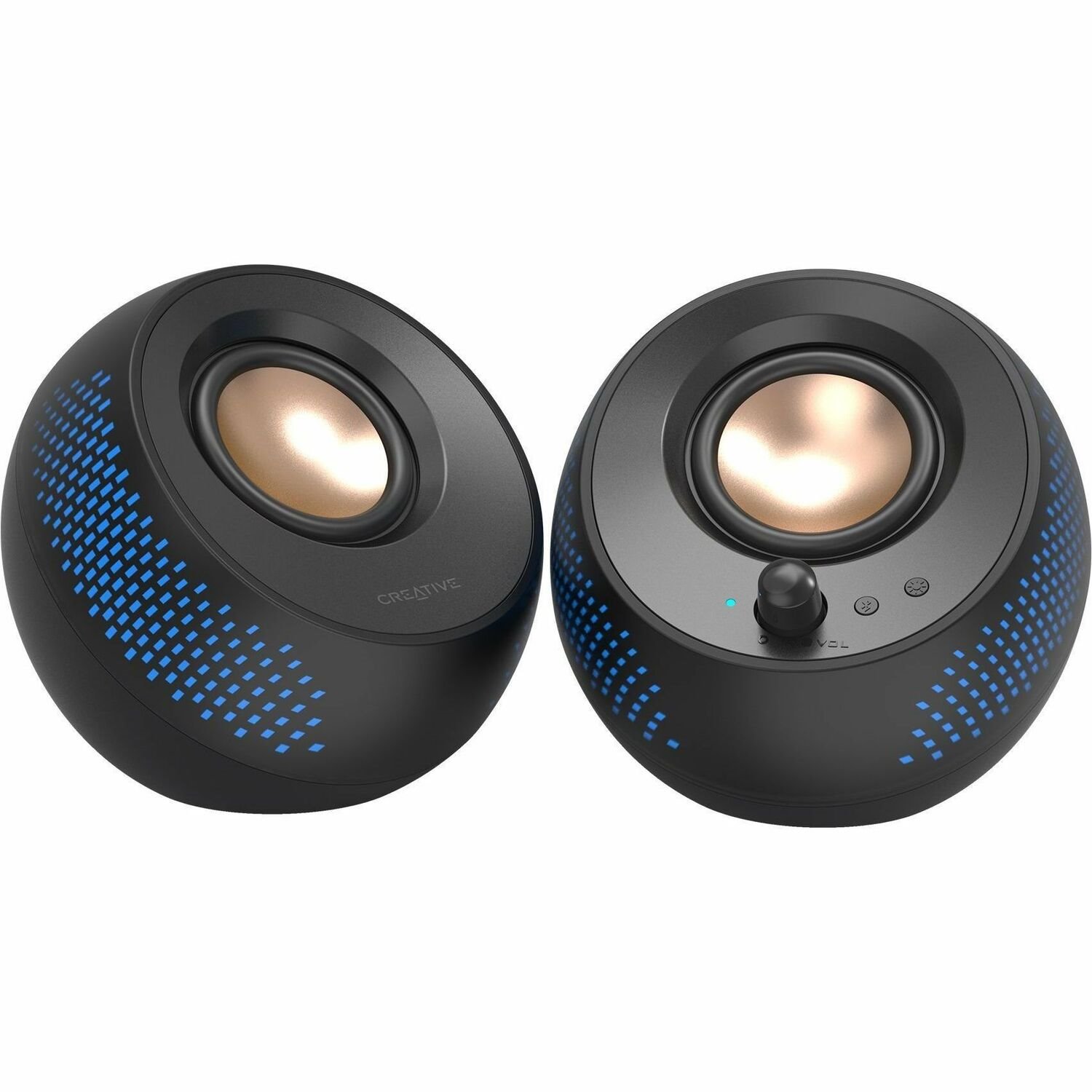 Creative Pebble X 2.0 Bluetooth Speaker System - 15 W RMS - Black