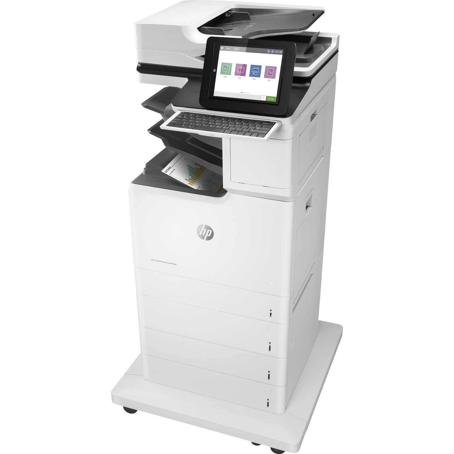 HP LaserJet M681z Laser Multifunction Printer - Color
