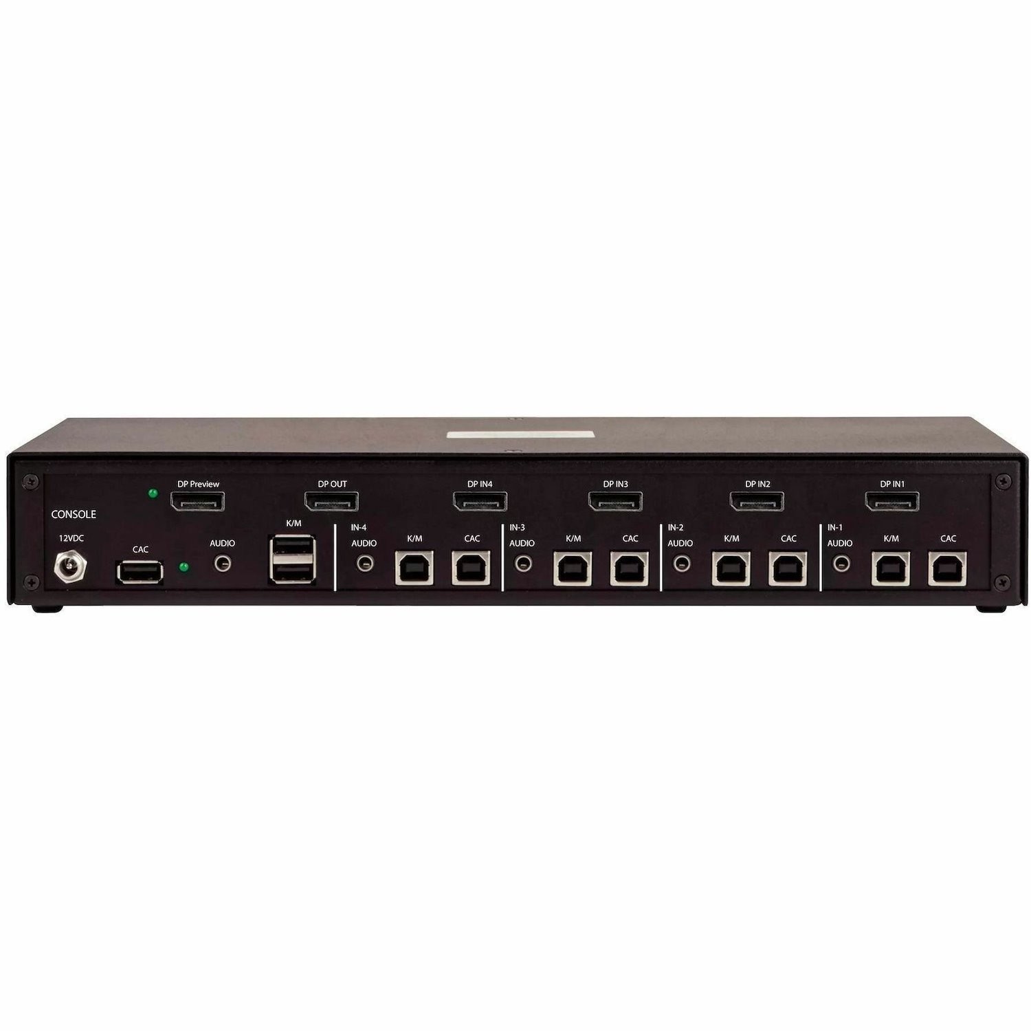 StarTech Secure 4-Port KVM Switch, DisplayPort, 4K 30Hz, NIAP 4.0, CAC, Multi-View Preview Screen, Made in the USA