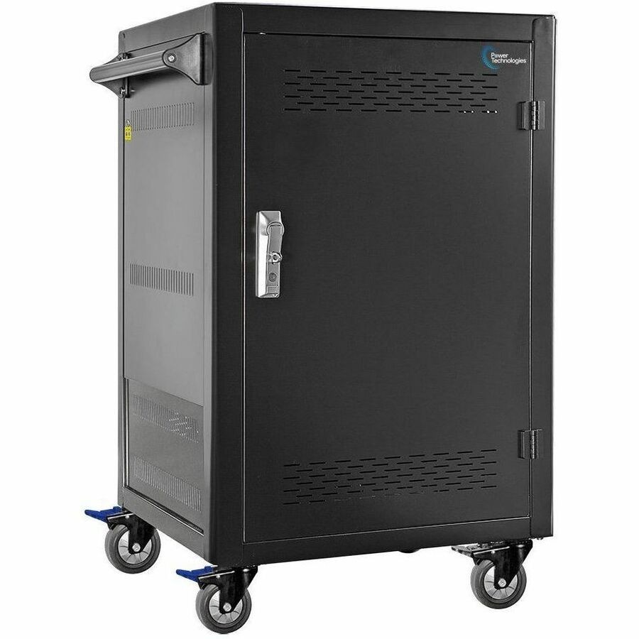 Power Technologies Anywhere Cart 30-Unit Secure Chromebook, Tablet, Laptop Charging Cart