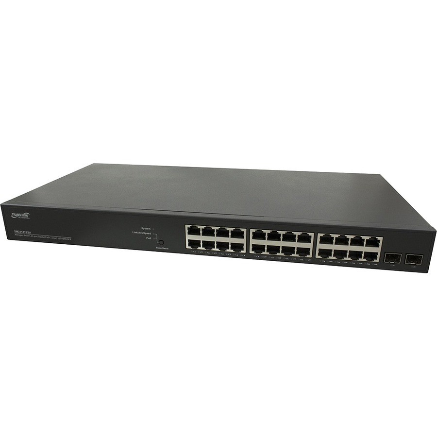 Smart Managed Gigabit Ethernet PoE+ Switch 8 / 16 / 24 10/100/1000Base-T Ports + 2 100/1000Base-X SFP Slots