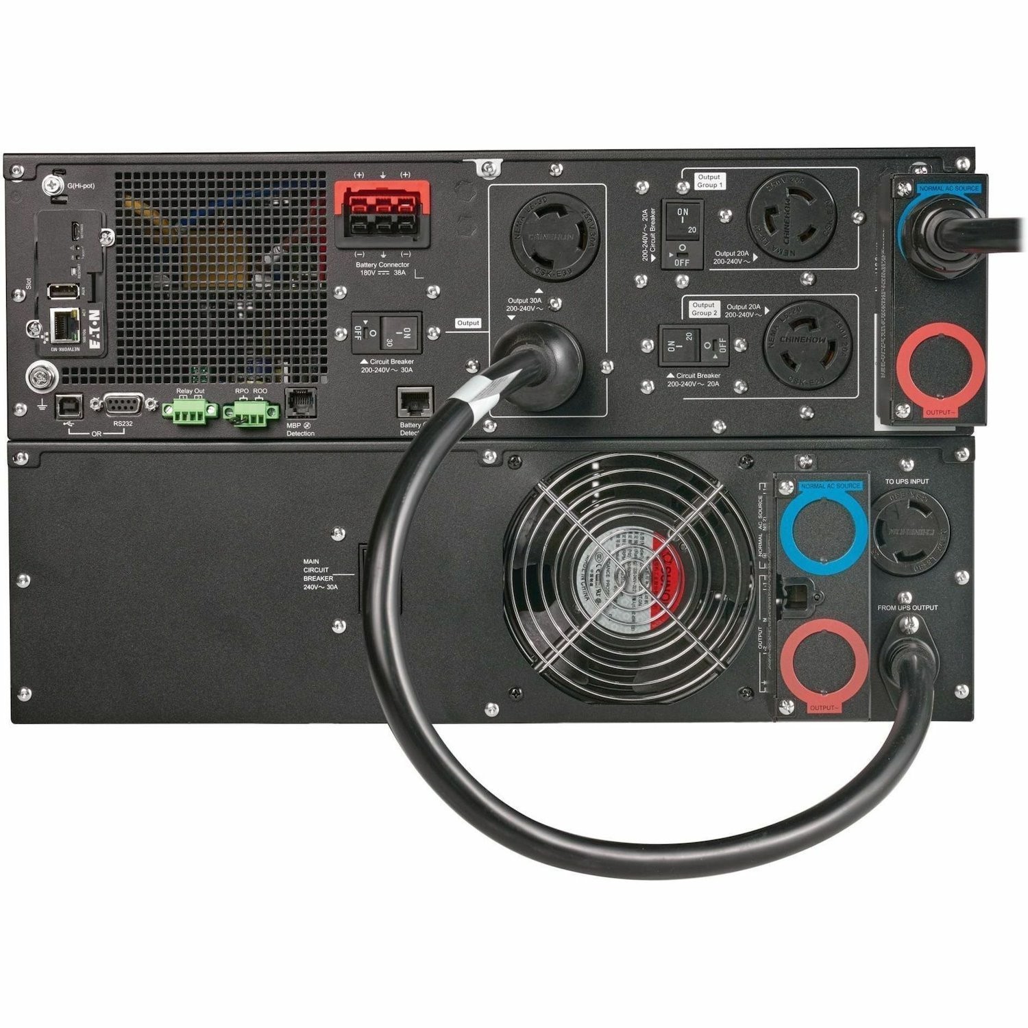 Eaton 9PX G2 6000VA 6000W 208/120V Online Double-Conversion UPS - Hardwired Input/Output, Cybersecure Network Card, Extended Run, 6U Rack/Tower
