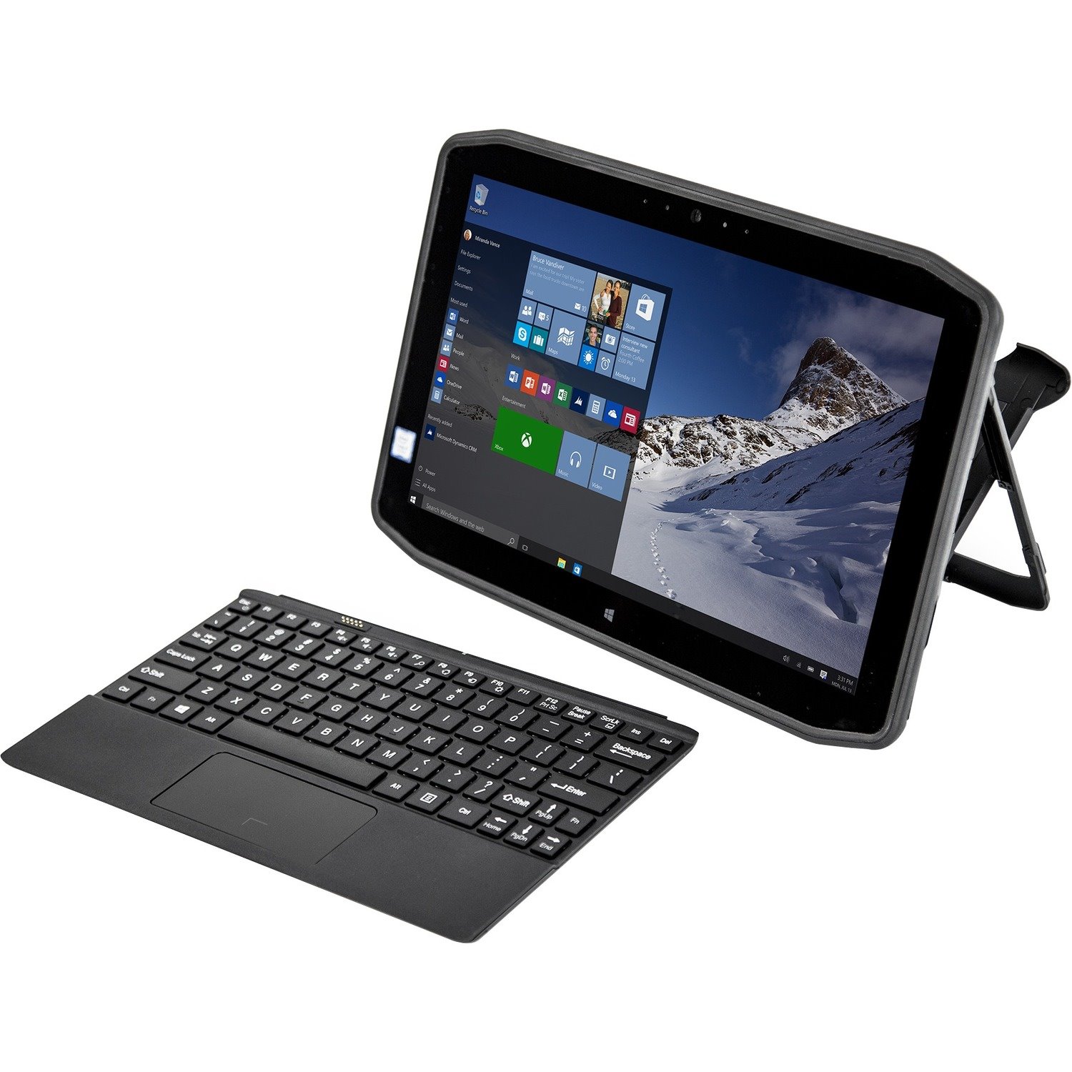 Zebra Keyboard - Wireless Connectivity - TouchPad - English (US) - Black