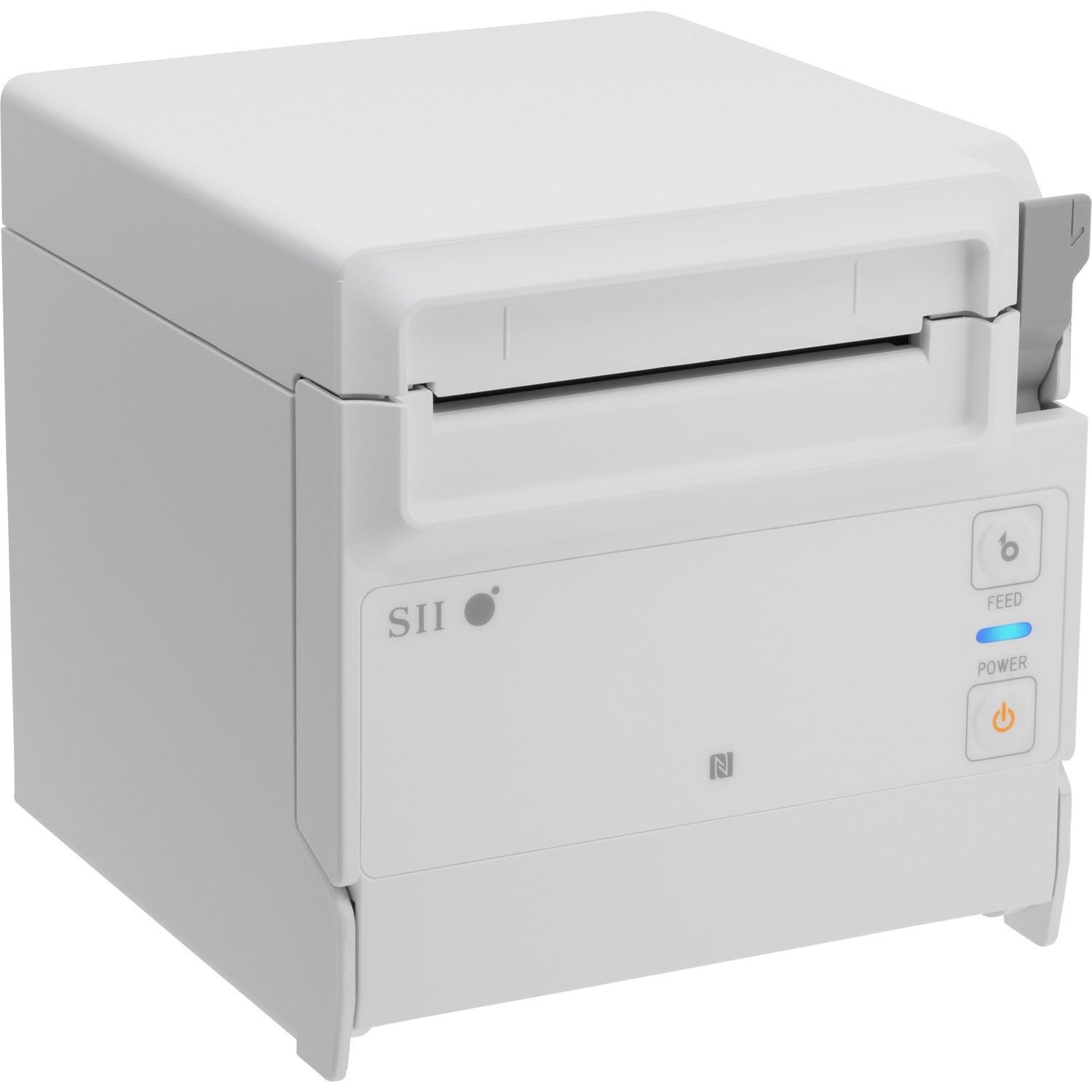 Seiko RP-F10 White Desktop Direct Thermal Printer with Cutter - USB - Bluetooth