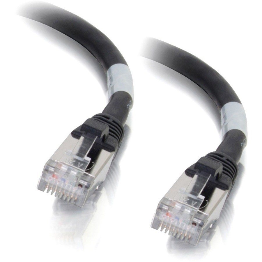 Cables To Go C2G Cat6a Snagless Shielded (STP) Network Patch Cable - Black, 5FT