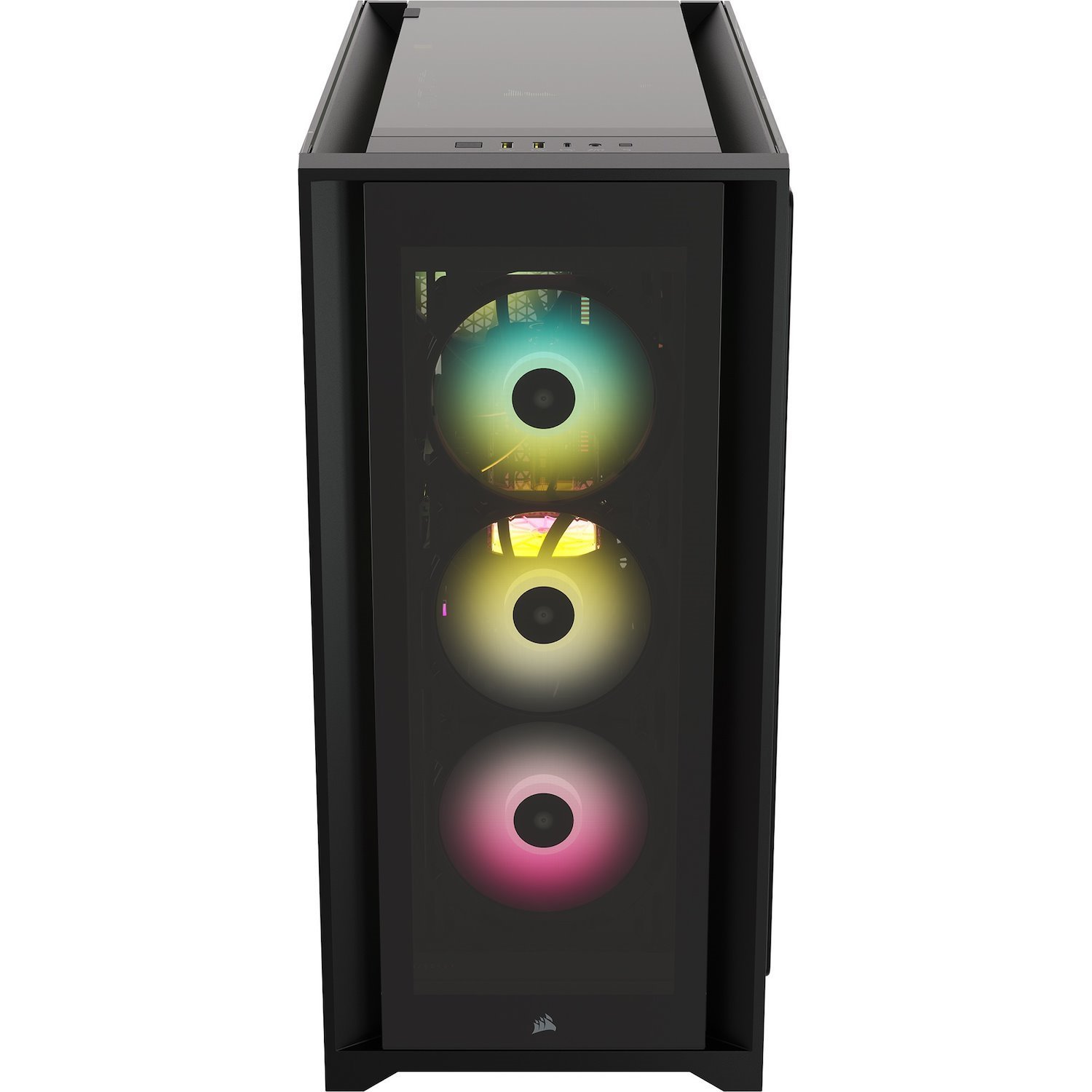Corsair iCUE 5000X RGB Tempered Glass Mid-Tower ATX PC Smart Case - Black