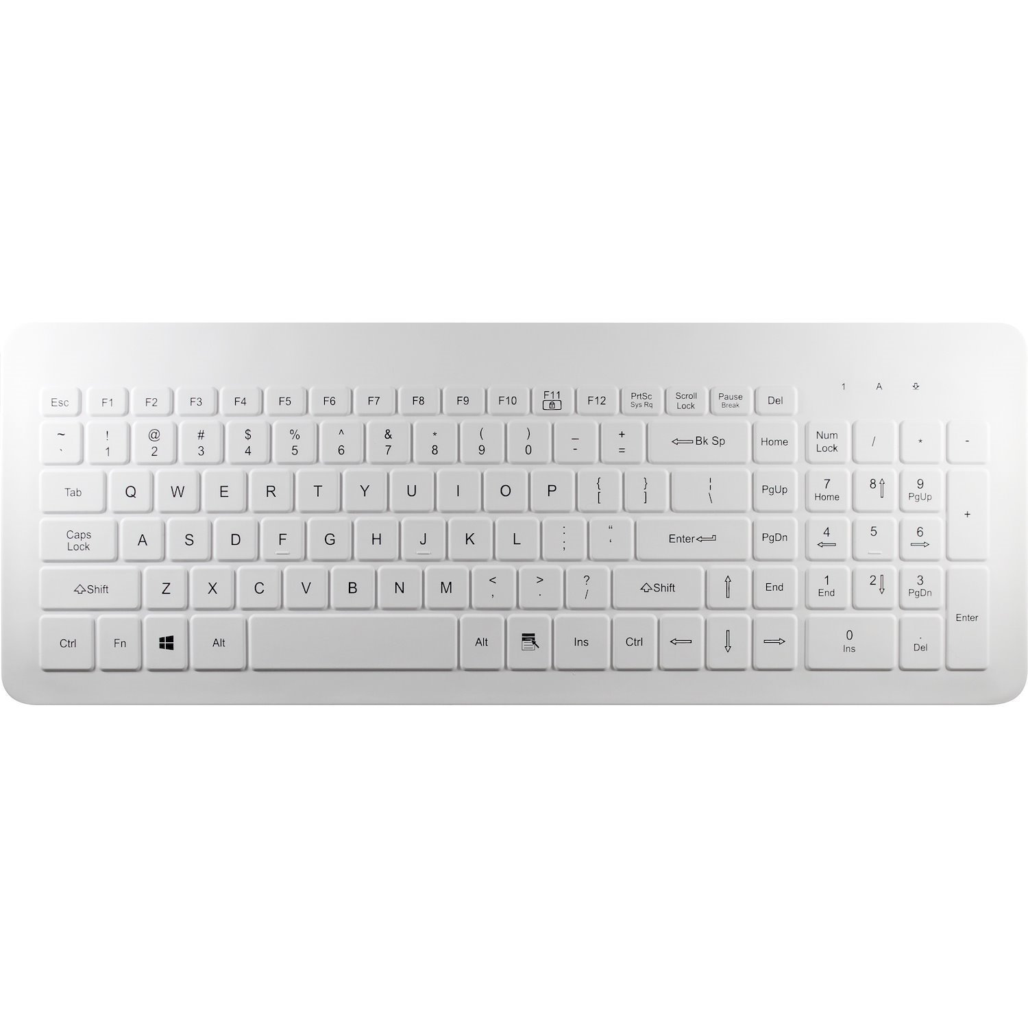Man & Machine Very Cool Keyboard - Cable Connectivity - USB Interface - White
