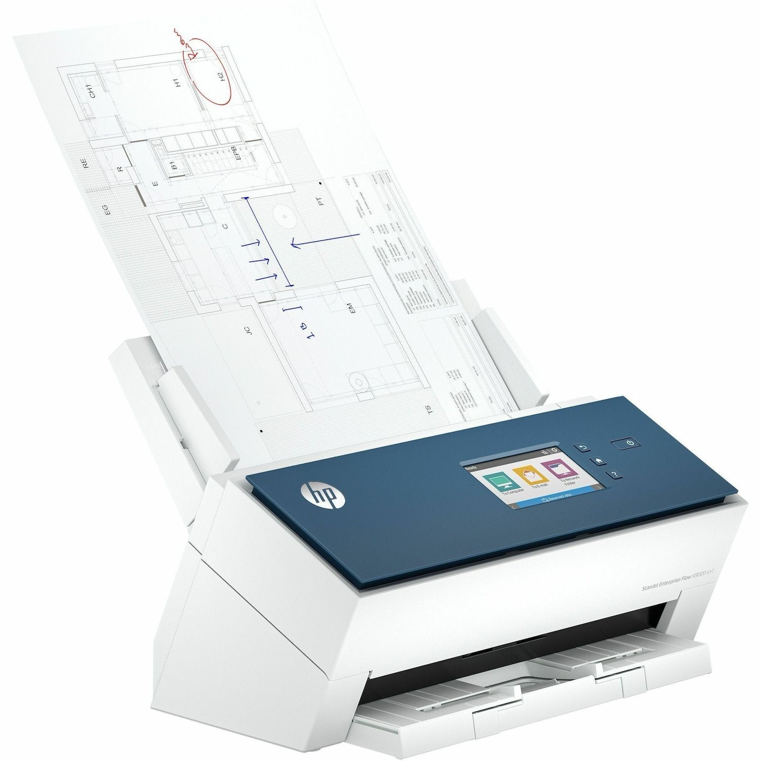 HP Scanjet Enterprise Flow N9000 sn1 Large Format Sheetfed Scanner - 1200 dpi Optical