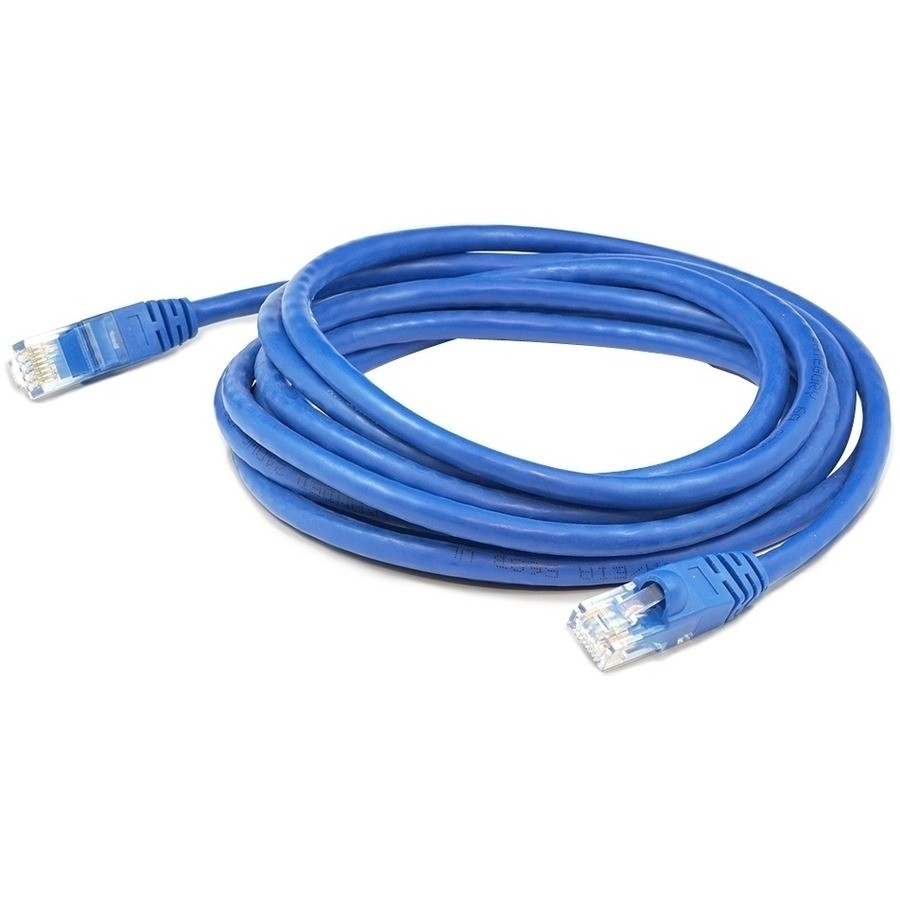 AddOn 60ft Blue CAT 6A PVC Ethernet Cable Snagless Bubble Boot RJ-45 M/M