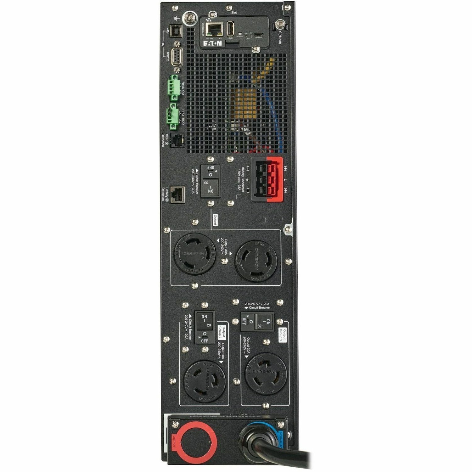 Eaton 9PX G2 6000VA 5400W 208V Online Double-Conversion UPS - L6-30P or Hardwired Input, 2 L6-20R, 2 L6-30R, Hardwired Output, Cybersecure Network Card, Extended Run, 3U Rack/Tower