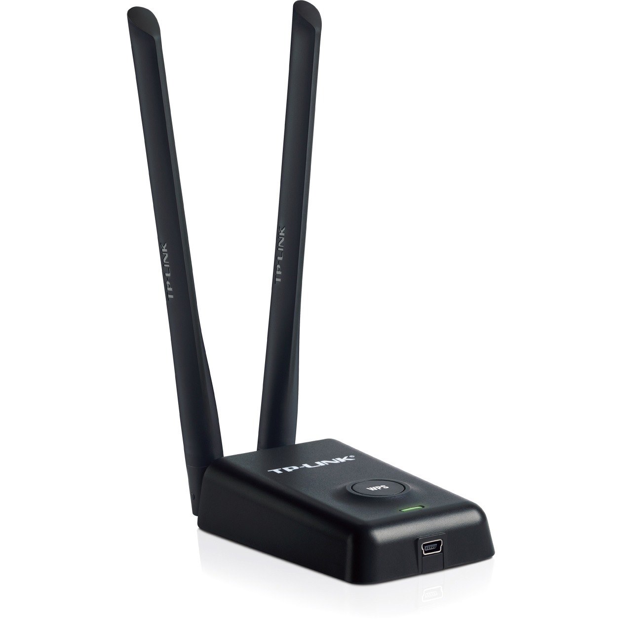 TP-LINK TL-WN8200ND 300Mbps High Power Wireless USB Adapter, 2.4GHz, 802.11n/g/b, 500mw, 2 5dBi detachable antennas