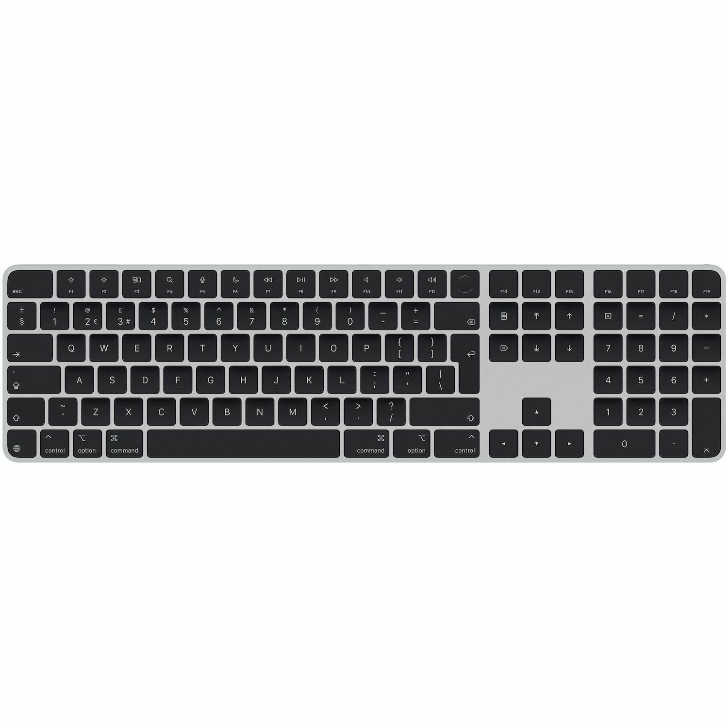 Apple Magic Keyboard With Touch Id And Num Keypad - British English - Black Keys