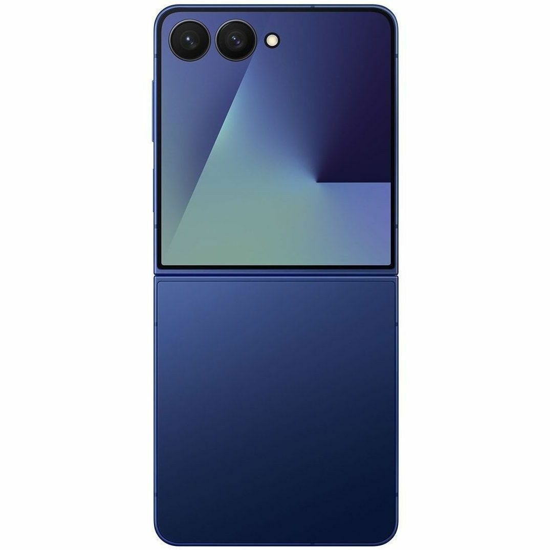 Samsung Galaxy Z Flip7 SM-F766U 512 GB Smartphone - 6.9" Flexible Folding Screen Dynamic AMOLED 2X Full HD Plus 2520 x 1080 - Deca-core (Cortex X5Single-core (1 Core) 3.30 GHz + Cortex A725 Dual-core (2 Core) 2.74 GHz + Cortex A725 Penta-core (5 Core) 2.36 GHz + Cortex A520 Dual-core (2 Core) 1.80 GHz) - 12 GB RAM - Android 16 - 5G - Blue Shadow