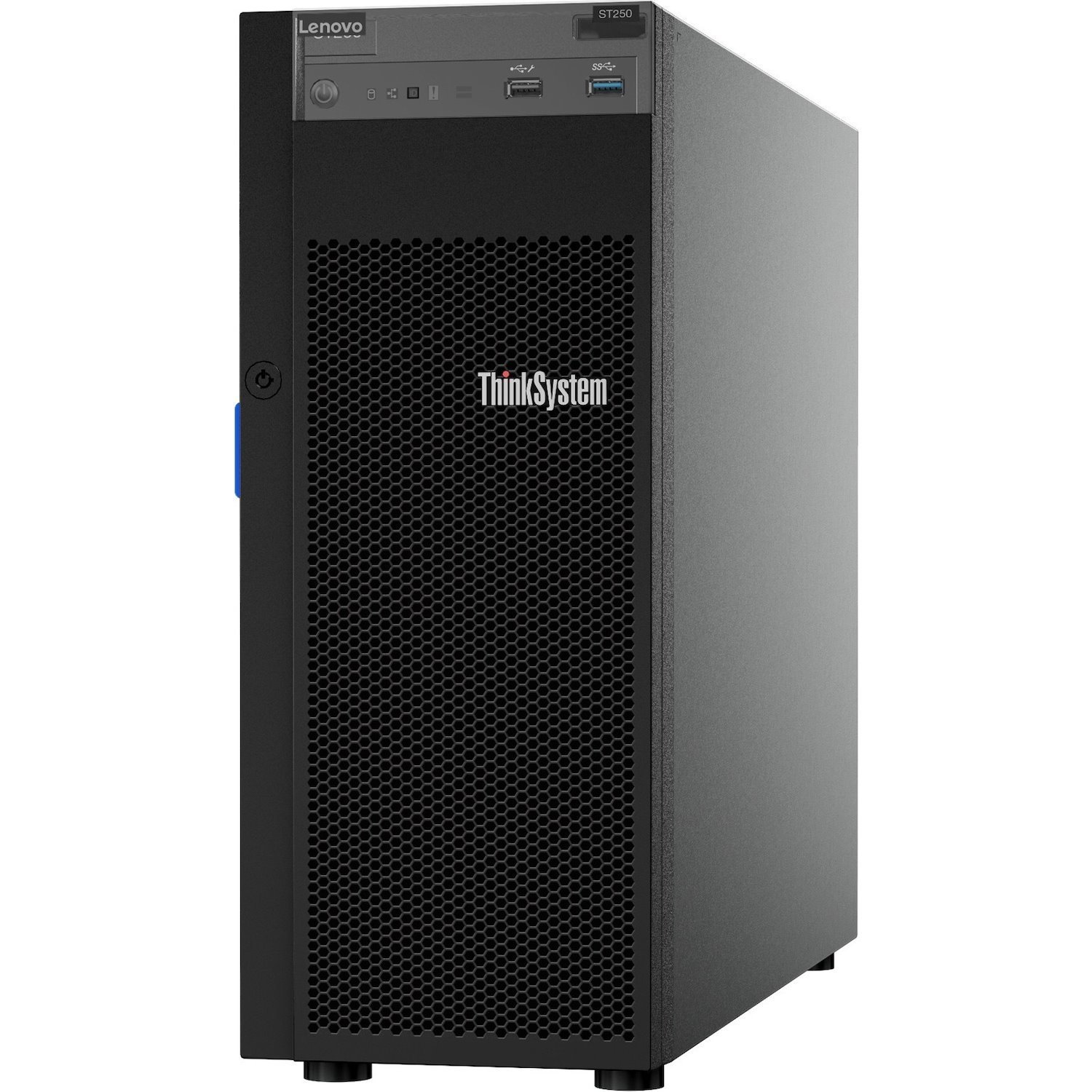 Lenovo ThinkSystem ST250 7Y45A01LAU 4U Tower Server - 1 x Intel Xeon E-2104G 3.20 GHz - 8 GB RAM - Serial ATA/600 Controller