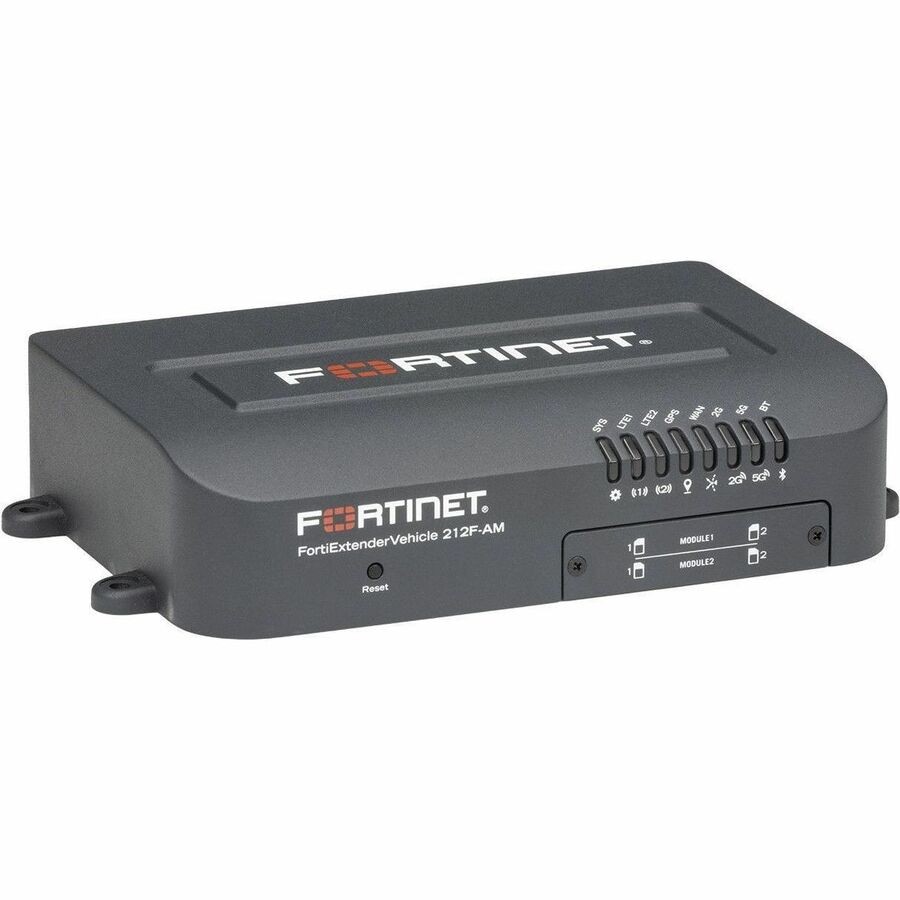 Fortinet FortiExtenderVehicle-212F-AM Semi-Rugged Dual Modem, Broadband Wireless Wan Router For Vehicle And Ot Applications, With 2X inchDual Sim 4G/Lte Cat-12 M.2 Module (DL/UL=600M/150Mbps) Inch Fo