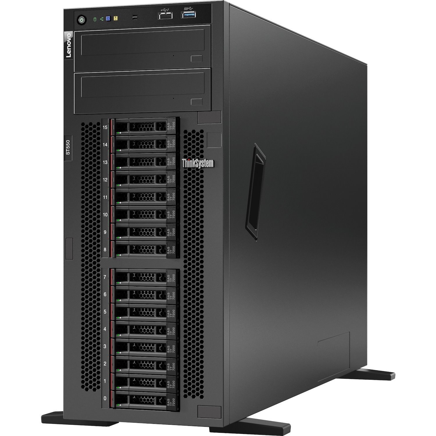 Lenovo ThinkSystem ST550 7X10A0A2AU 4U Tower Server - 1 Xeon Silver 4210 2.20 GHz - 16 GB RAM - 12Gb/s SAS, Serial ATA/600 Controller
