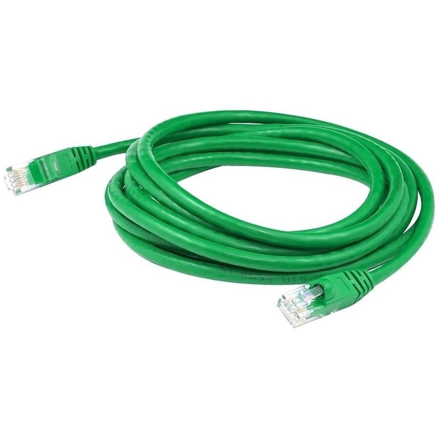 AddOn 6ft Green CAT 6 Shielded PVC Ethernet Cable Snagless Easy Clear Boot RJ-45 M/M