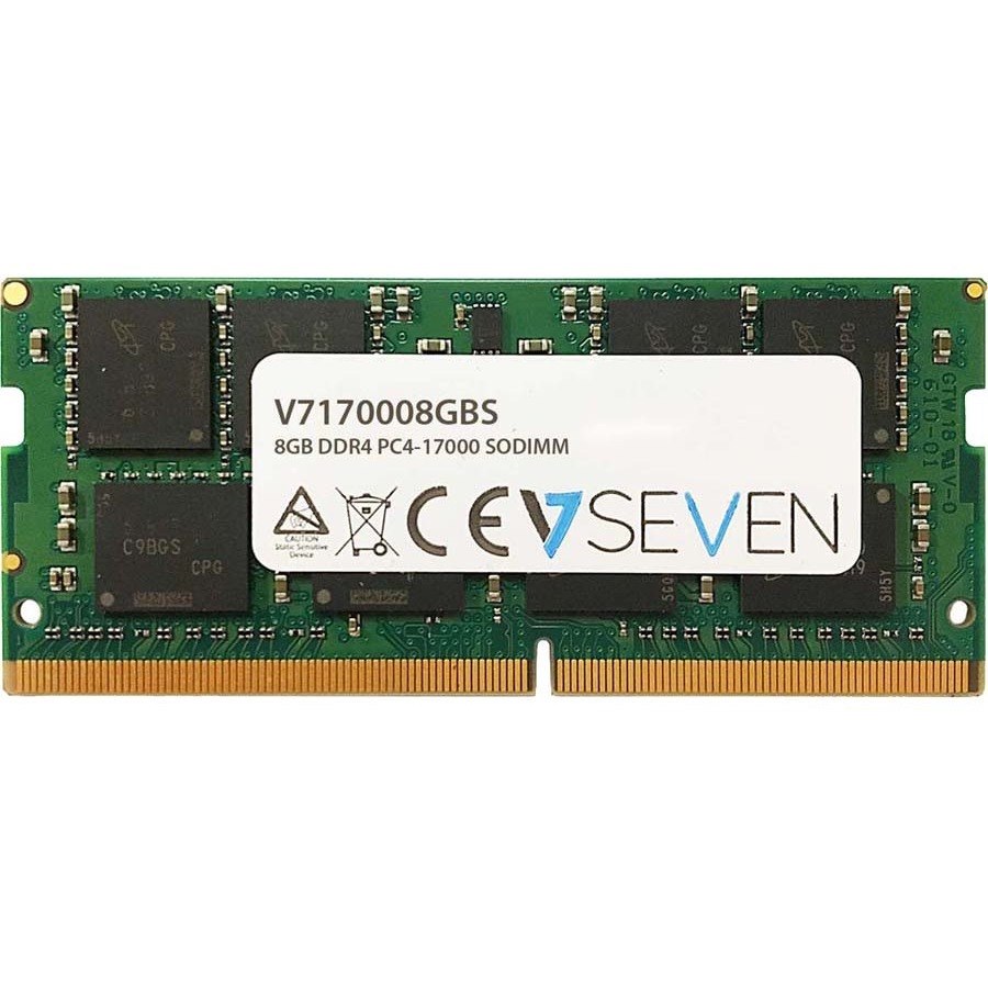 V7 V7 8GB DDR4 PC4-17000 - 2133Mhz 1.2V SO DIMM Notebook Memory Module - V7170008GBS