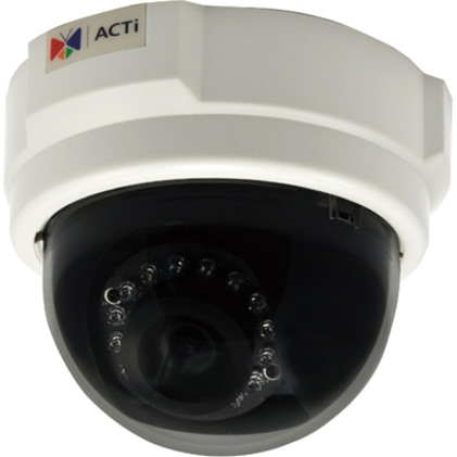 ACTi Indoor Network Camera - Color, Monochrome - Dome