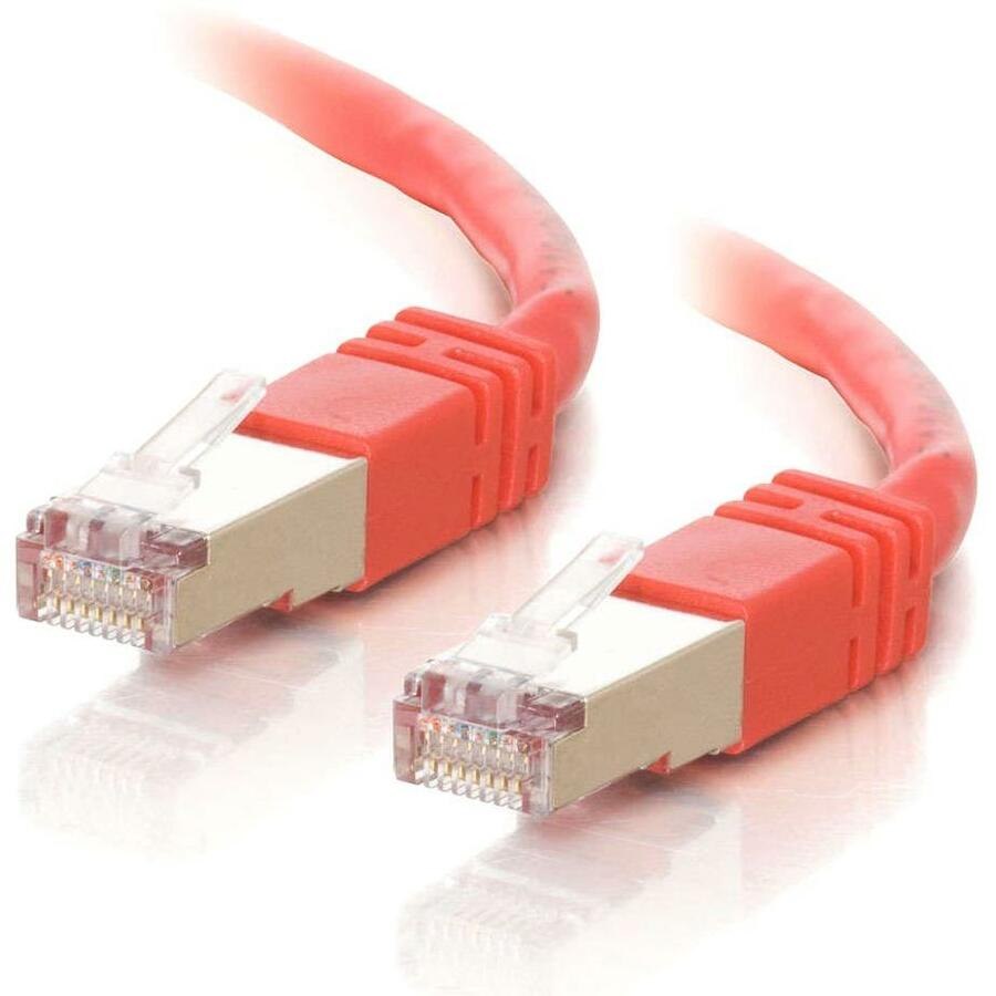 Cables To Go C2G Cat5e Shielded Molded Patch Cable Red 50FT