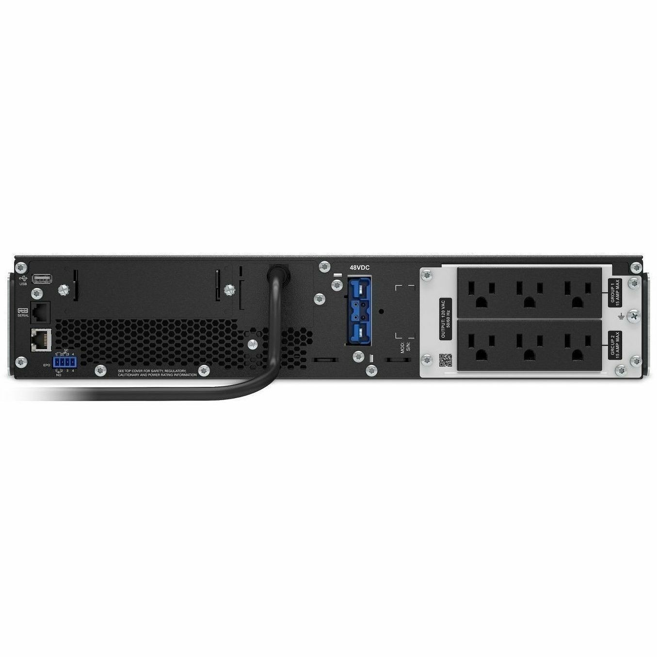 APC Smart-UPS On-Line, 1500VA, Rackmount 2U, 120V, 6x NEMA 5-15R outlets, SmartSlot, Extended runtime, W/ rail kit [TAA]