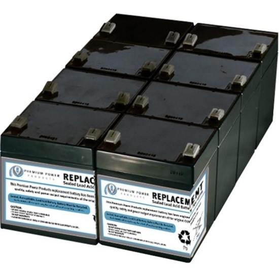 eReplacements Compatible Sealed Lead Acid Battery Replaces APC SLA43, APC RBC43, for use in APC Smart-UPS DLA2200RMI2U, DLA3000RM2U, DLA3000RMI2U, DLA3000RMT2U, SMT2200RM2U, SMT2200RMi2U, SMT2200RMUS, SMT3000RM2U, SMT3000RMI2U, SMT3000RMT2U, SMT3000RMUS, SUA2200R2ICH, SUA2200R2X106, SUA2200R2X147, SUA2200R2X180