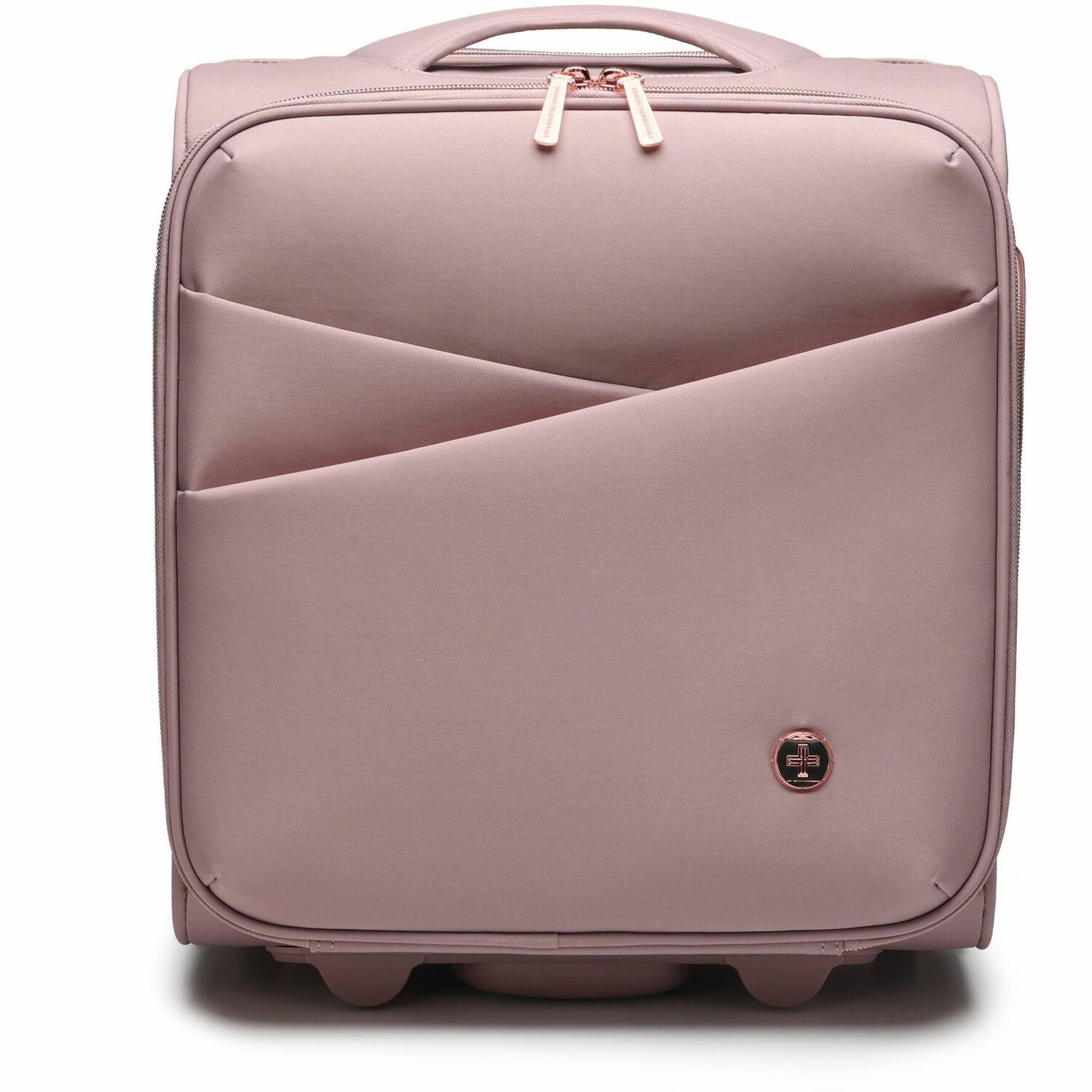 Swissdigital KATY ROSE NG Lotus Underseat Luggage - USB Charging Port, RFID Protection Pocket, Eco-Friendly Fabric, Trolley Sleeve for Hands-Free Travel, Padded Compartment for 9.75" Tablet