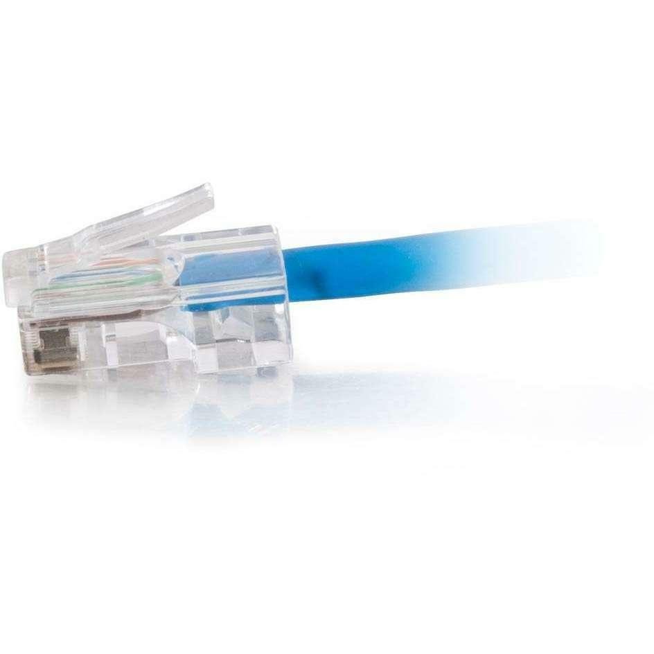 Cables To Go C2G Cat5e 350MHz Patch Cable, Assembled, Plenum, Blue, 100FT