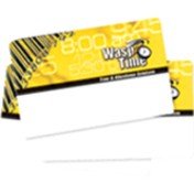 WaspTime 50 Barcode Badges, Sequence 251-300