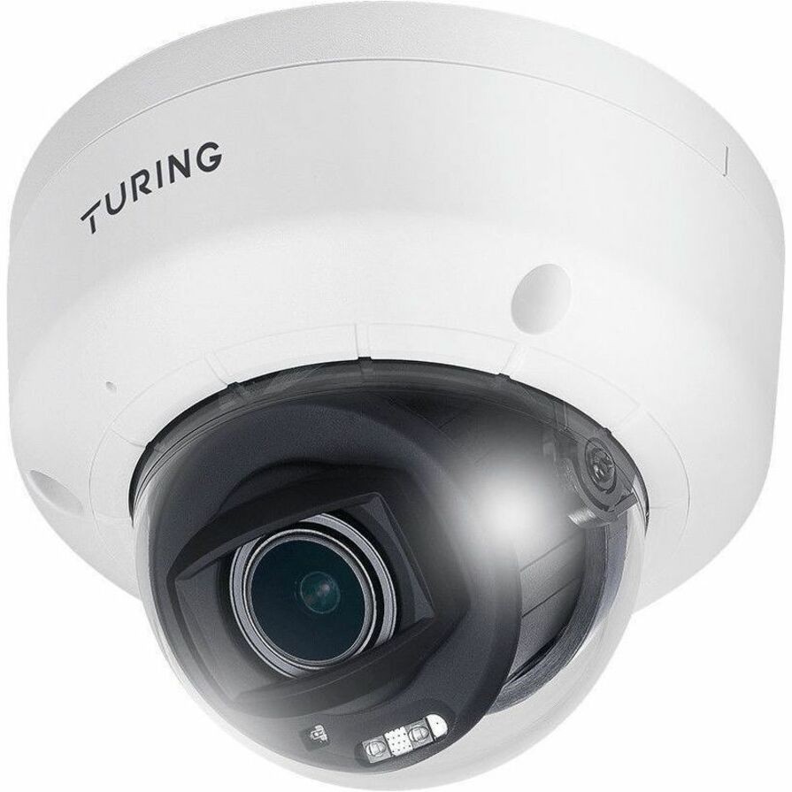 Turing Video EDGE+ EVC5ZD 5 Megapixel Outdoor Network Camera - Color - Dome - White - TAA Compliant