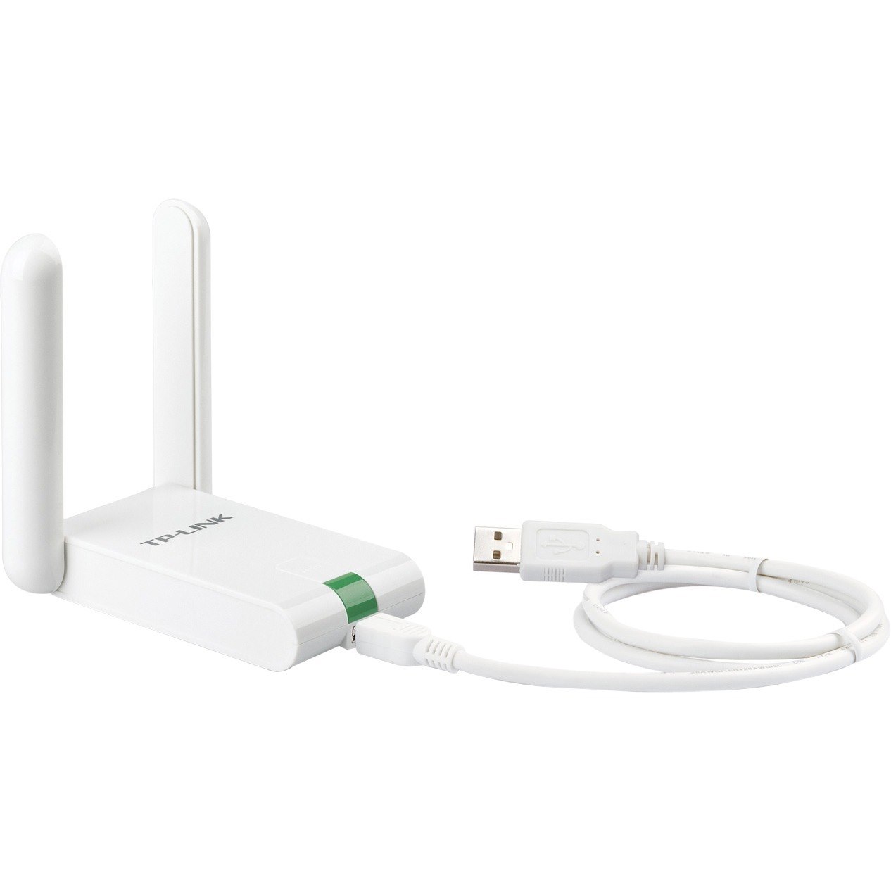 TP-LINK TL-WN822N Wireless N300 High Gain USB Adapter, 300Mbps, Dual 3dBi External Antennas, WPS Button, Support Windows XP/Vista/7/8