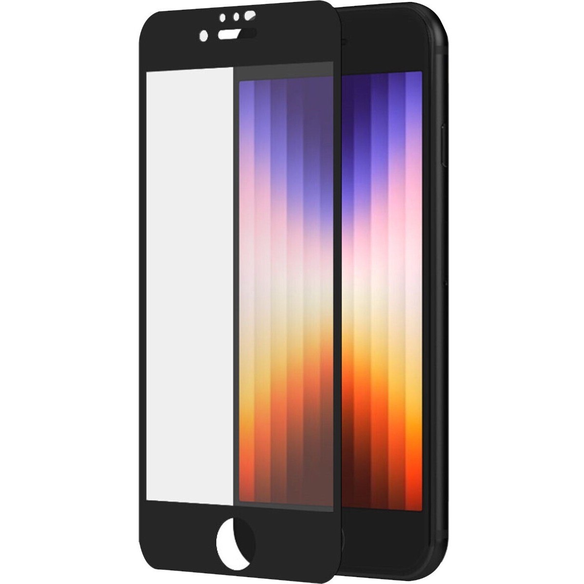 Safe Tempered Glass, Polyethylene Terephthalate (PET) Screen Protector - Black, Transparent - 1 Pack