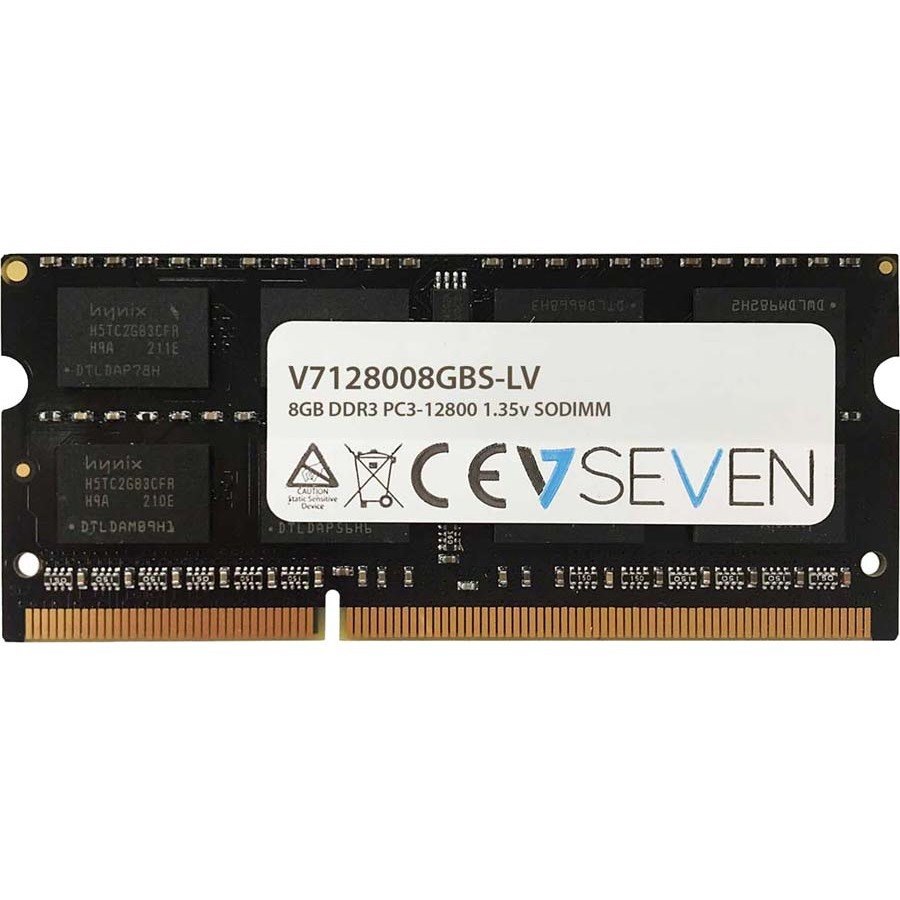 V7 V7 8GB DDR3 PC3-12800 - 1600mhz 1.35V SO DIMM Notebook Memory Module - V7128008GBS-LV
