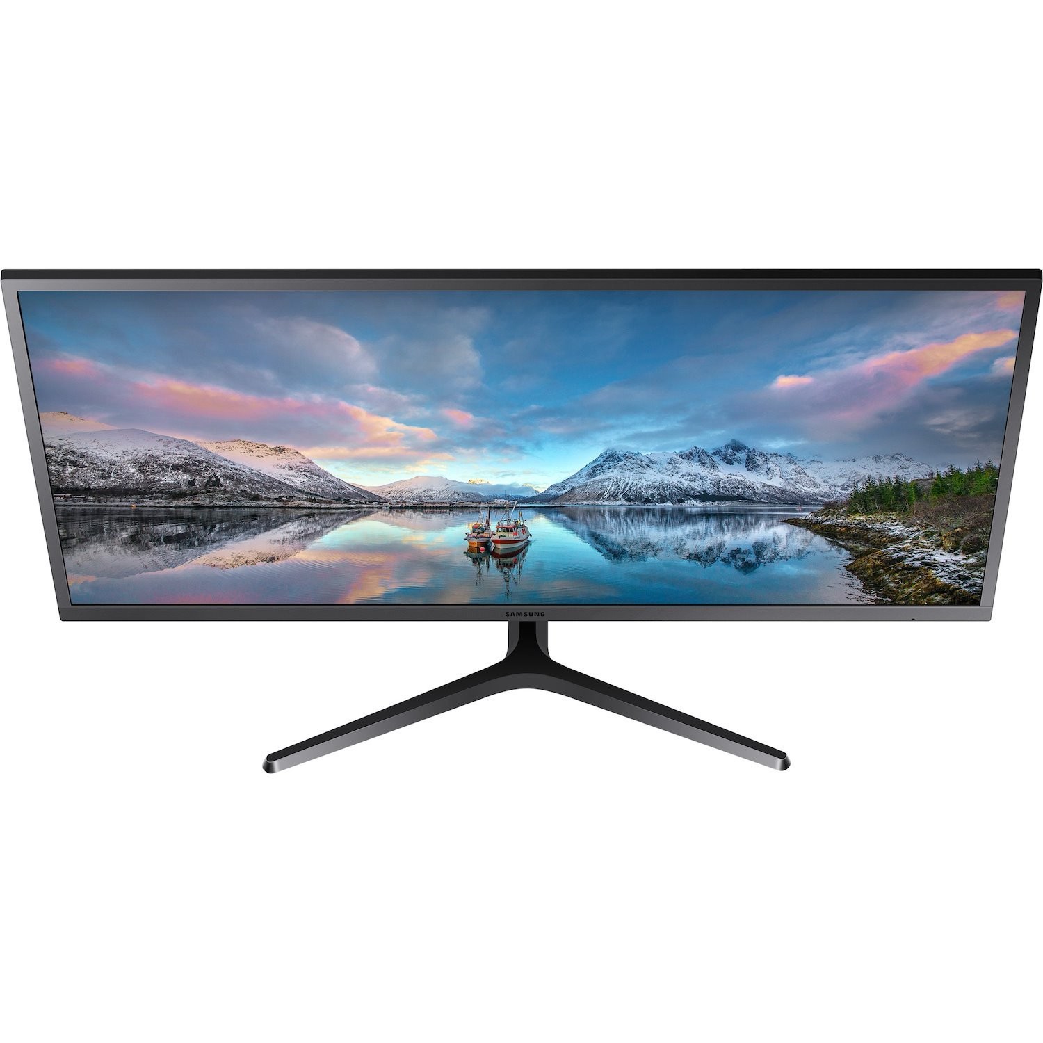 Samsung S34J550WQE 34.1" UW-QHD Gaming LCD Monitor - 21:9 - Dark Blue Gray