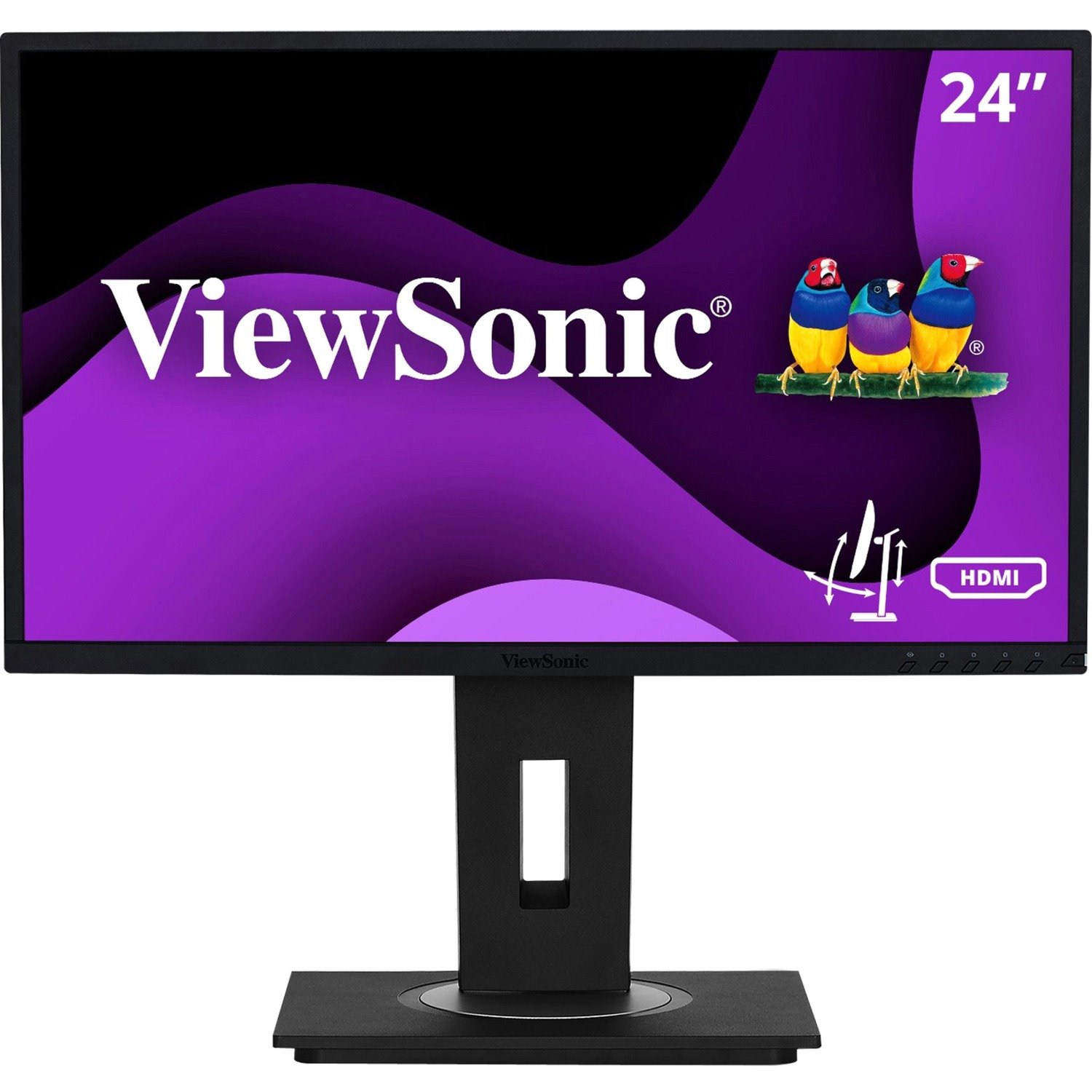 ViewSonic VG2448 24 Inch IPS 1080p Ergonomic Monitor with HDMI DisplayPort USB and 40 Degree Tilt for Home and Office