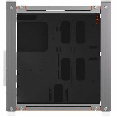 In Win IWCSDUBILIGRY Computer Case - Mini ITX, EATX, Micro ATX Motherboard Supported - Full-tower - Aluminium, Tempered Glass, SECC - Orange, Grey