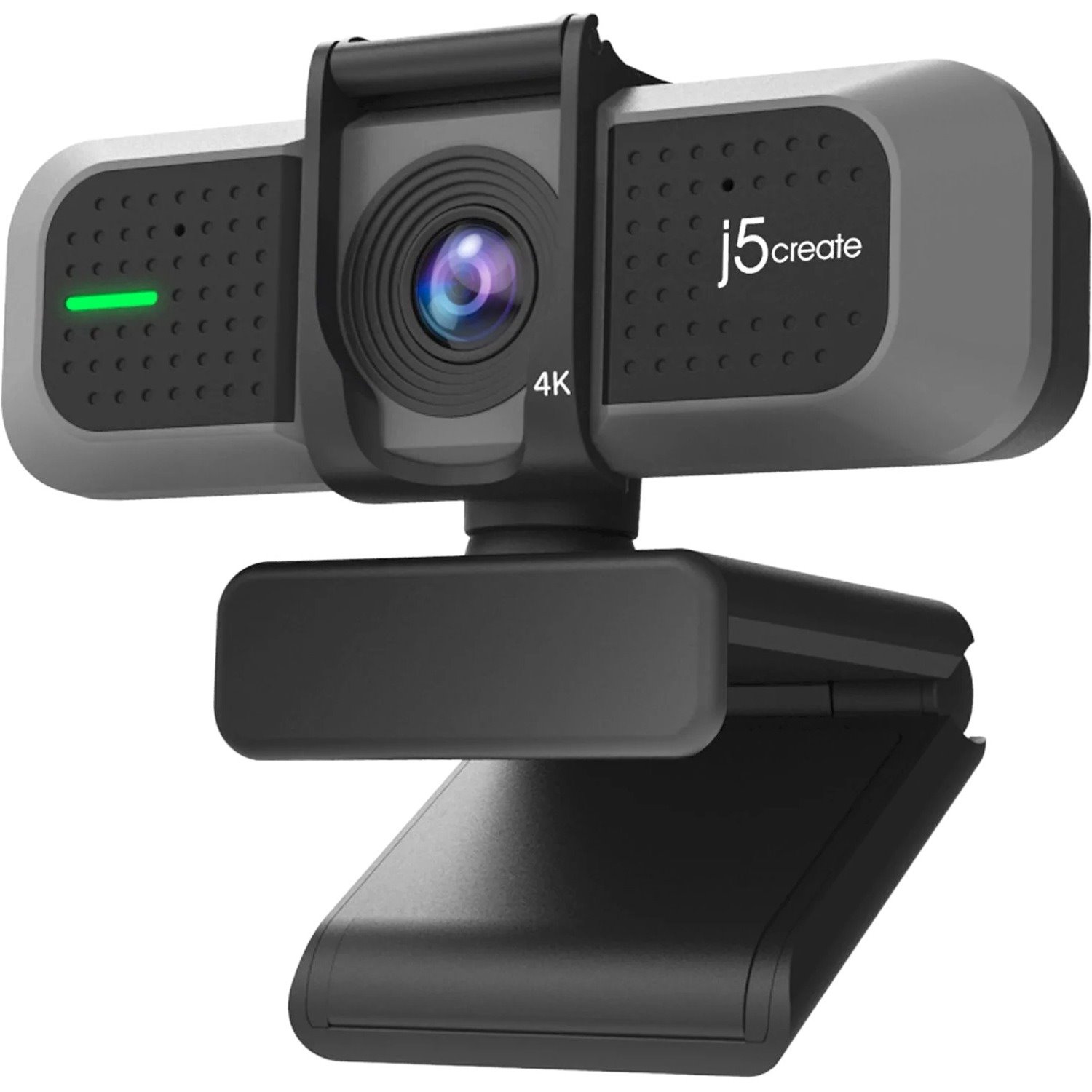 j5create JVU430 Webcam - 8 Megapixel - 60 fps - Black, Silver - 1 Pack(s)