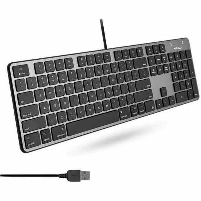 Macally USB Keyboard For Mac (Space Grey)