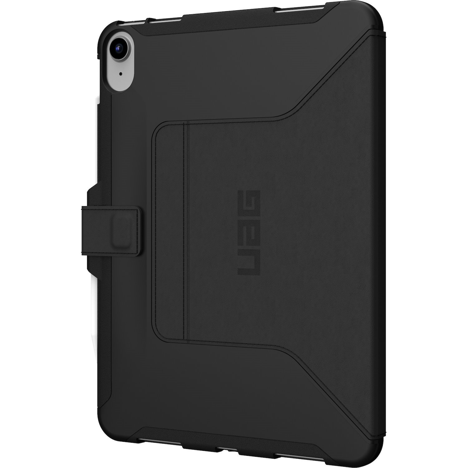 Urban Armor Gear Scout Carrying Case (Folio) for 10.9" Apple iPad (11th Generation), iPad (10th Generation), iPad (2022) Tablet, Apple Pencil, Stylus - Black