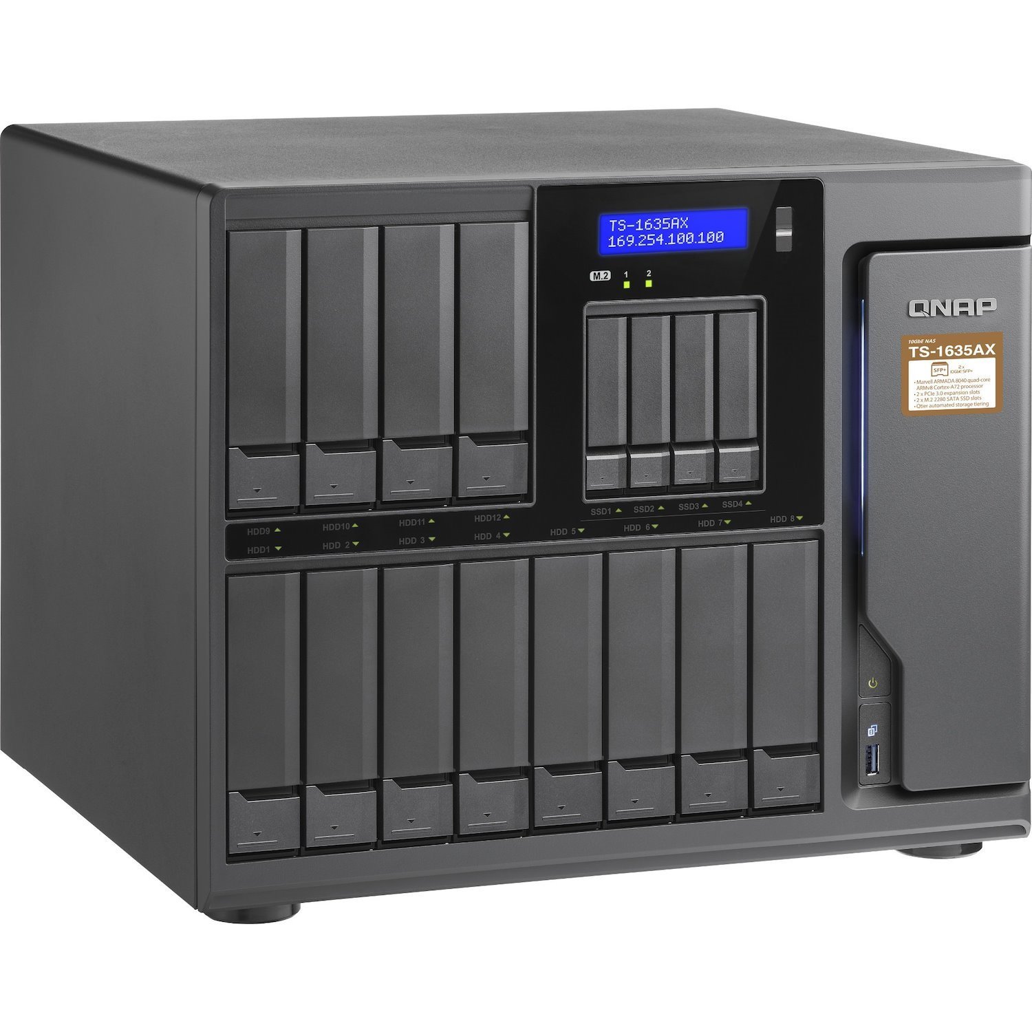 QNAP TS-1635AX-8G SAN/NAS Storage System