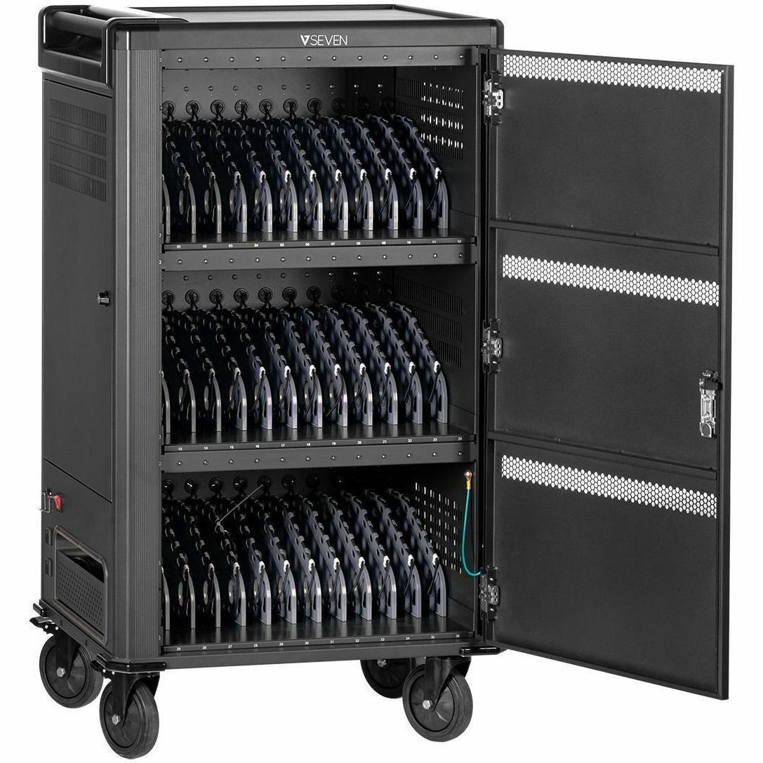 V7 36 Device USB-C PD Prewired US Charge Cart